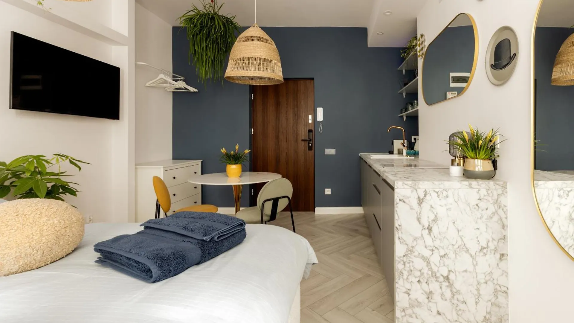 Apartment Cozy Studio Poznanska Downtown Quiet Warsaw Poland